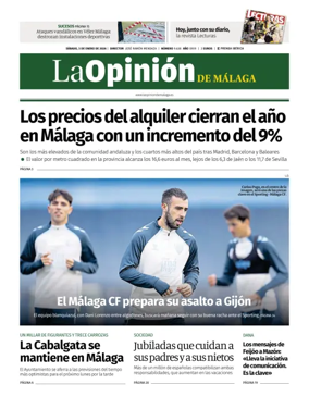 Cover of La Opinión de Málaga