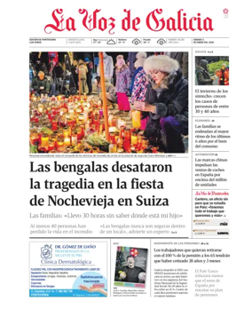 Cover of La Voz de Galicia (Pontevedra)