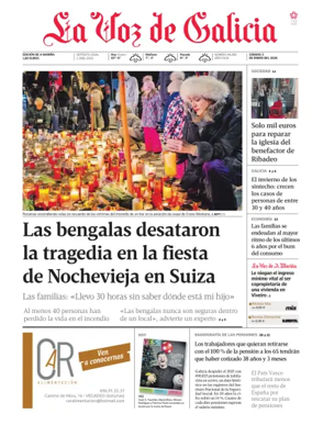 Cover of La Voz de Galicia (Viveiro)