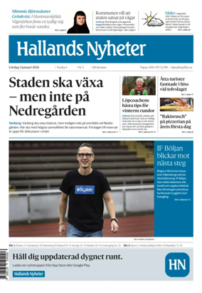 Cover of Hallands Nyheter