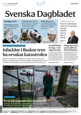 Cover of Svenska Dagbladet