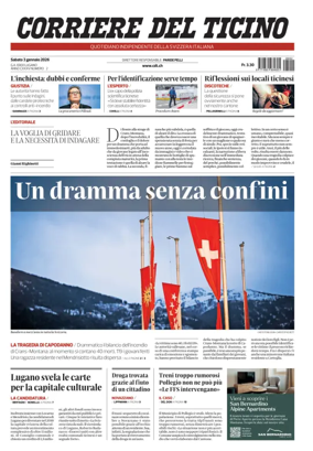Cover of Corriere del Ticino