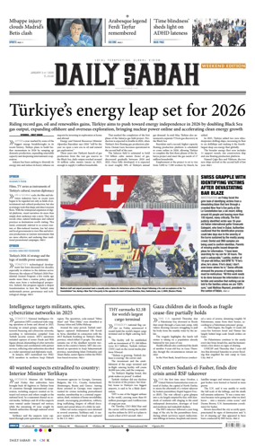 Cover of Daily Sabah (Turkey)