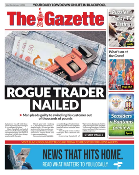 Cover of Blackpool Gazette