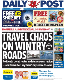 Cover of Daily Post (North Wales)
