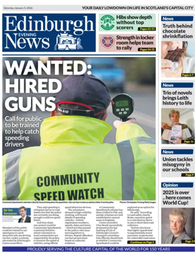 Cover of Edinburgh Evening News