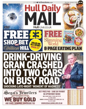 Cover of Hull Daily Mail