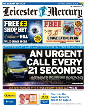 Cover of Leicester Mercury