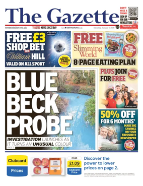 Cover of Teesside Evening Gazette