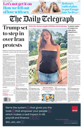 Cover of The Daily Telegraph - Saturday