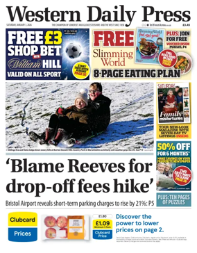 Cover of Western Daily Press (Saturday)