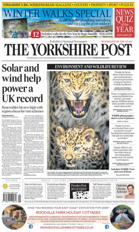 Cover of Yorkshire Post