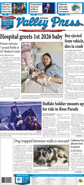 Cover of Antelope Valley Press