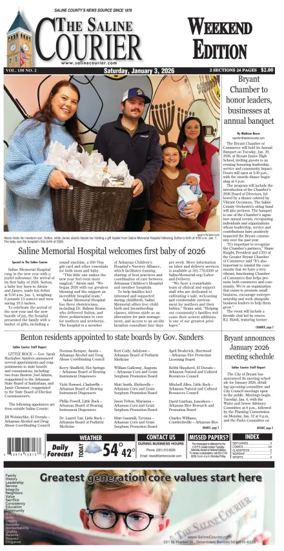 Cover of The Saline Courier Weekend