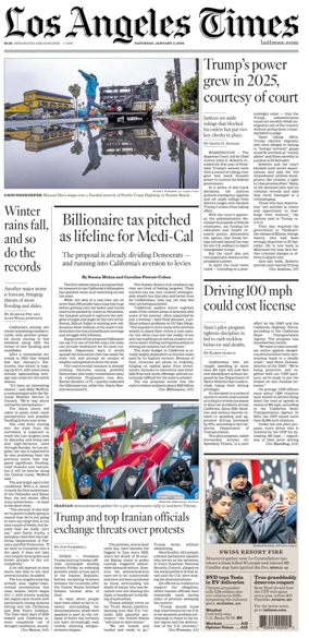 Cover of Los Angeles Times