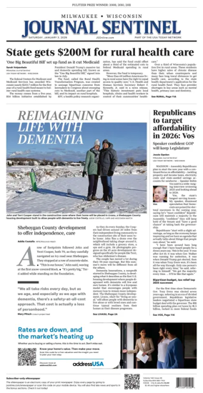 Cover of Milwaukee Journal Sentinel