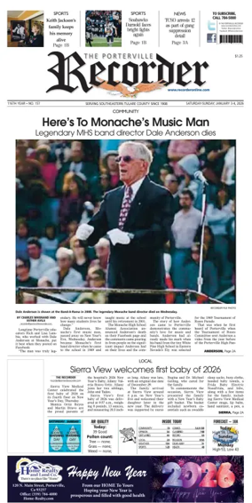 Cover of Porterville Recorder