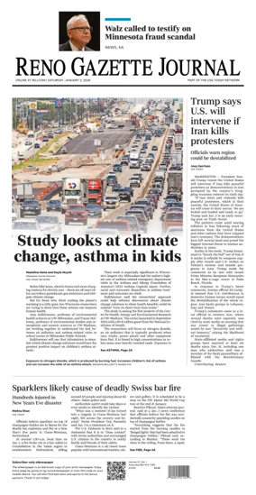 Cover of Reno Gazette Journal