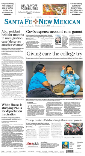 Cover of Santa Fe New Mexican