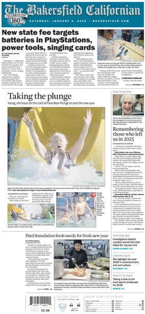 Cover of The Bakersfield Californian