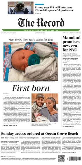 Cover of The Bergen Record