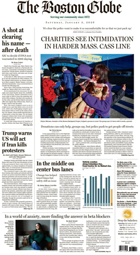 Cover of The Boston Globe