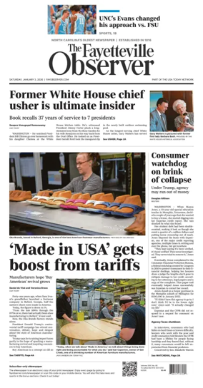 Cover of The Fayetteville Observer