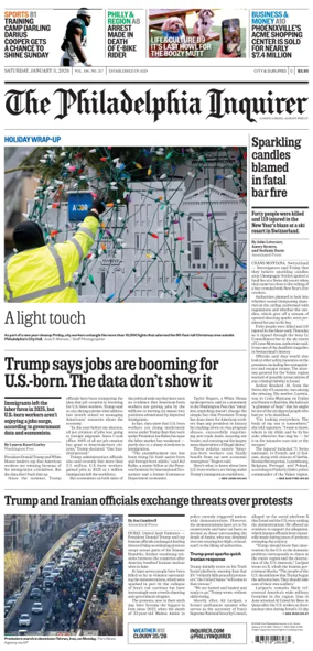 Cover of The Philadelphia Inquirer (South Jersey edition)