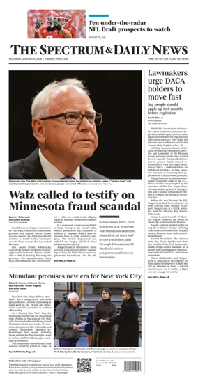 Cover of The Spectrum & Daily News