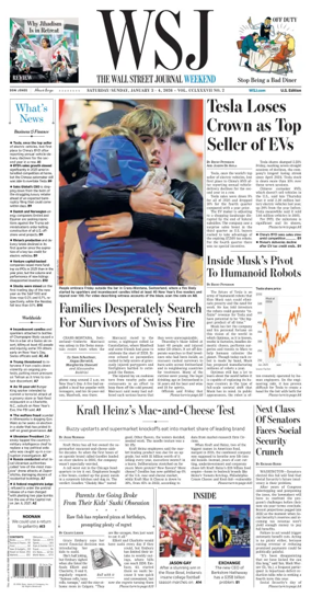 Cover of The Wall Street Journal