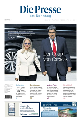 Cover of Die Presse am Sonntag