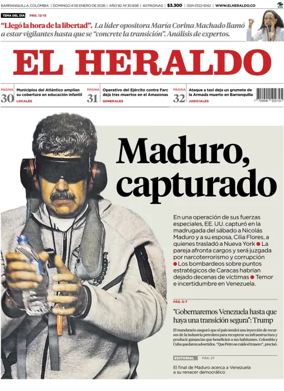 Cover of El Heraldo (Colombia)