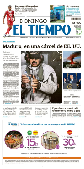 Cover of El Tiempo (Bogota)
