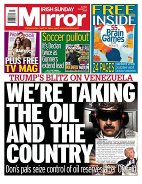 Cover of Irish Sunday Mirror