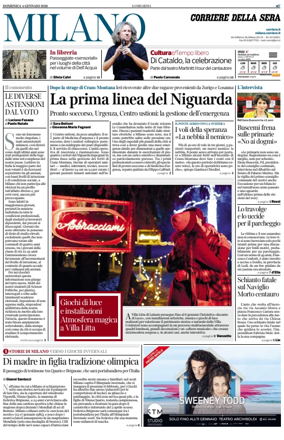 Cover of Corriere della Sera (Milano)