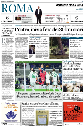 Cover of Corriere della Sera (Roma)