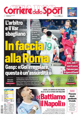Cover of Corriere dello Sport (Lazio)