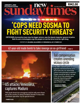 Cover of New Straits Times