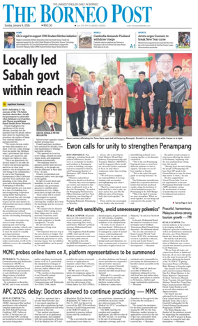 Cover of The Borneo Post (Sabah)
