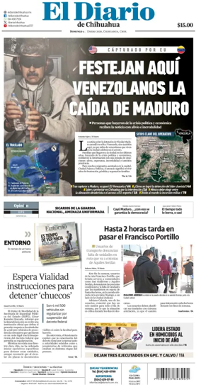 Cover of El Diario de Chihuahua