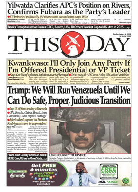 Cover of THISDAY