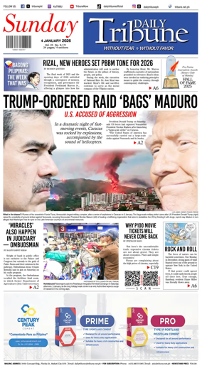 Cover of Daily Tribune (Philippines)