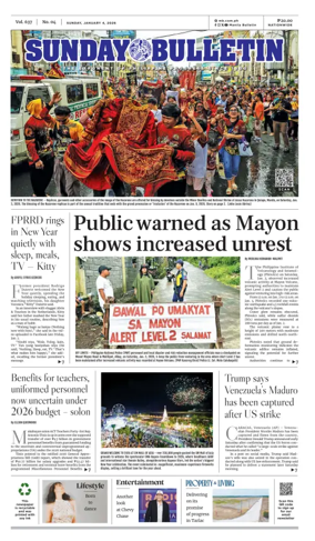 Cover of Manila Bulletin