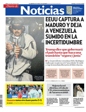 Cover of Diario de Noticias (Spain)