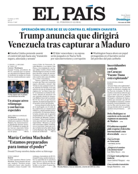 Cover of El Pais