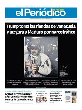 Cover of El Periodico Aragon
