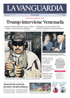 Cover of La Vanguardia