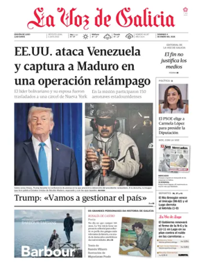 Cover of La Voz de Galicia (Lugo)