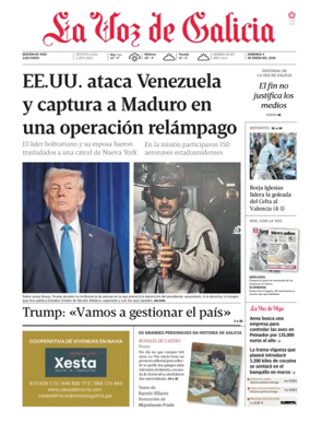 Cover of La Voz de Galicia (Vigo)