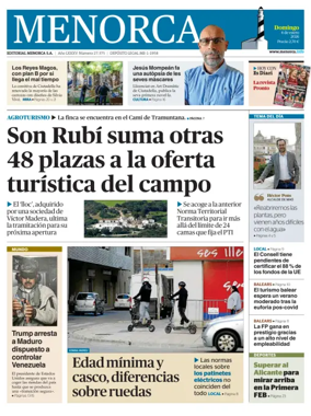 Cover of Menorca Diario Insular
